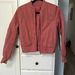 NWOT Lululemon pink bomber reversible jacket